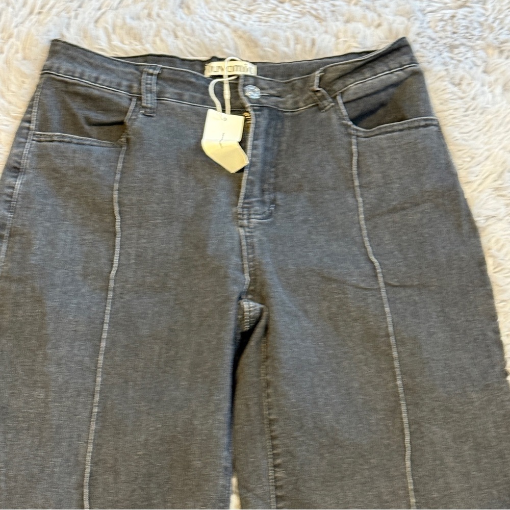 luvamia‎ Wide Leg Jeans High Waist Straight Leg Baggy Trouser Jeans - Picture 6 of 7